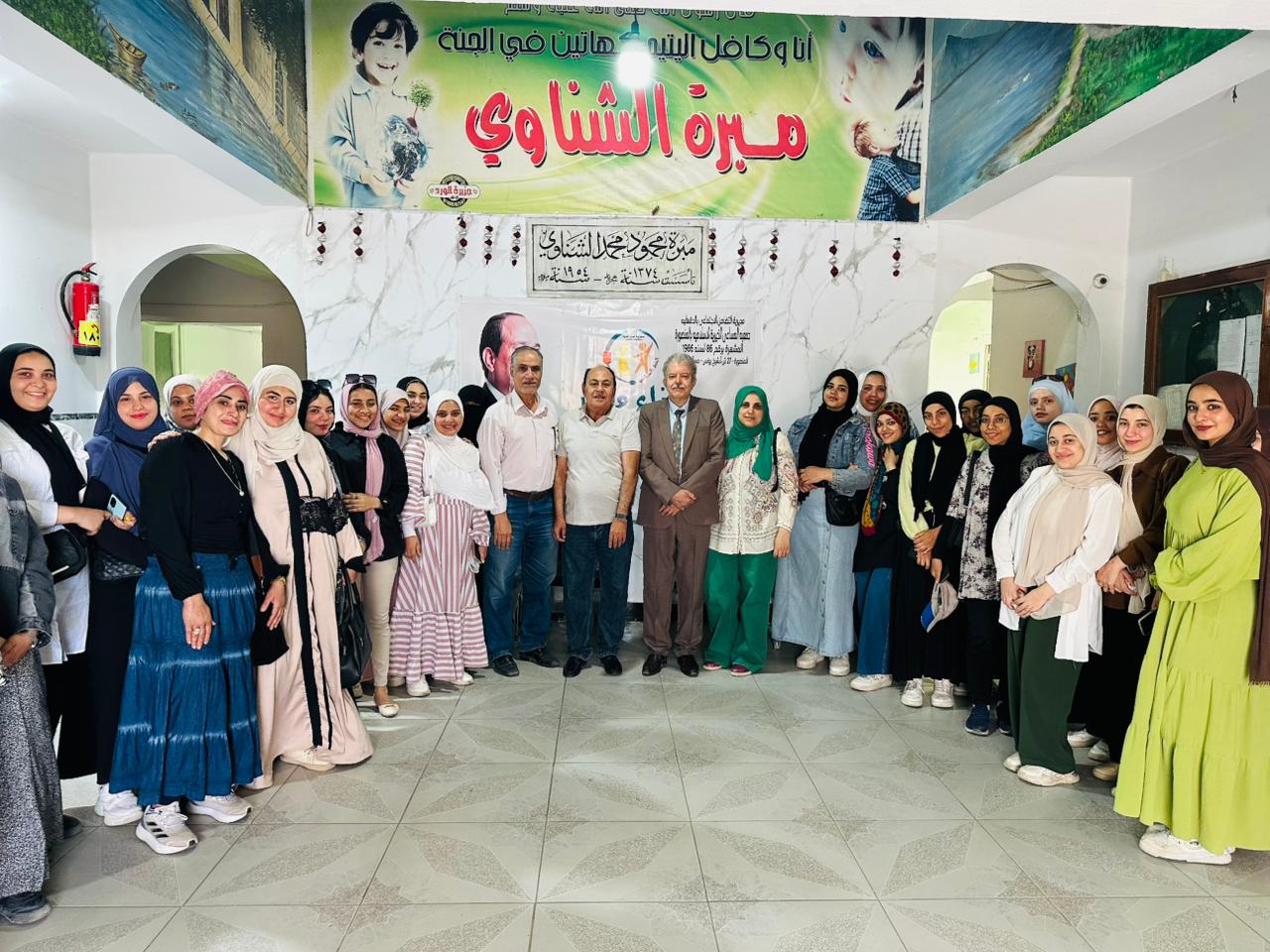 زيارة طالبات الاقتصاد المنزلى بالكلية لمبرة الشناوى بالمنصورة